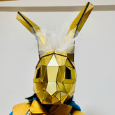 3D Mirror Full-head Rabbit Mask, Full Face Animal Mask for Halloween, Performance, Masquerade, Cosplay and Other Special Occasion