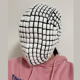 White Stones Full Head Haute Couture Mask for Masquerade, Rapper, Singer, Special Occasion