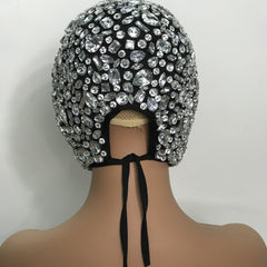 Cool Jeweled Full Coverage Mask - Ideal for Masquerade, Rave, and Cosplay, Perfect for DJ, Masked Singers, and Performers, One Size Fits All