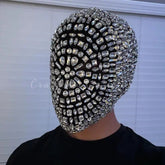 Cool Jeweled Full Coverage Mask - Ideal for Masquerade, Rave, and Cosplay, Perfect for DJ, Masked Singers, and Performers, One Size Fits All