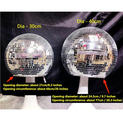 Shiny Disco Ball Helmet,  Disco Ball with Single Eye Window Opening, 70s Disco Style,  Mod-Inspired, Ideal for Festival & Rave Headgear