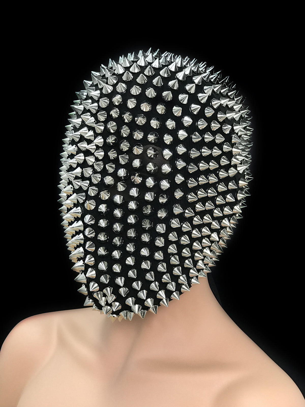 Wild Black Spiked Headpiece - Ideal for DJs, Live House Parties, Cosplay, Festivals - One Size