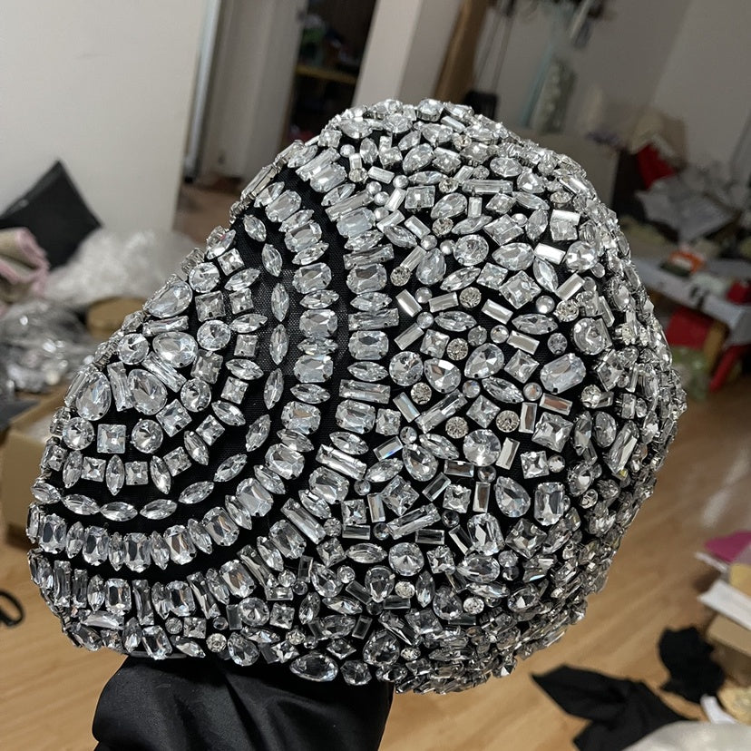 Cool Jeweled Full Coverage Mask - Ideal for Masquerade, Rave, and Cosplay, Perfect for DJ, Masked Singers, and Performers, One Size Fits All