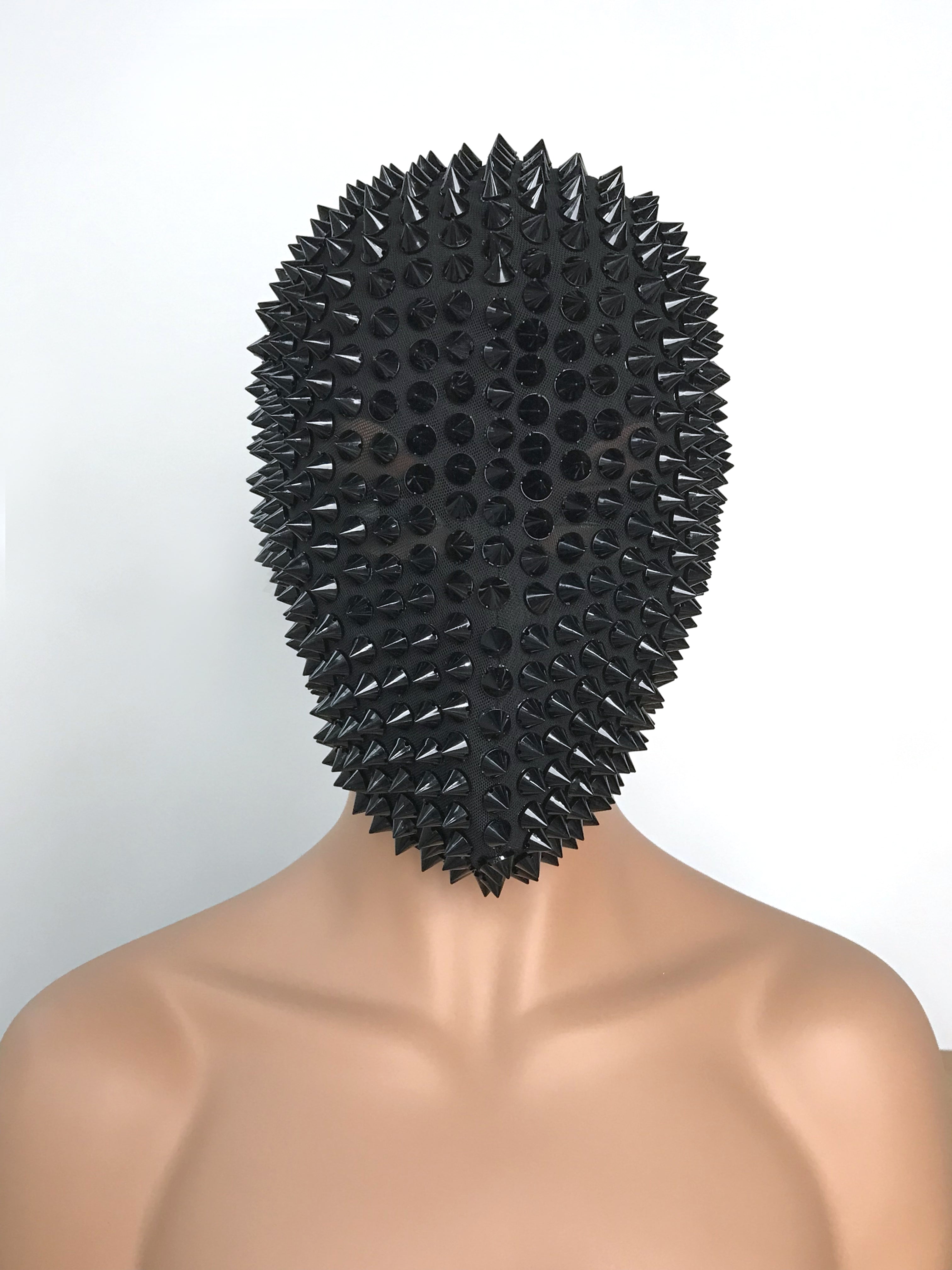 Wild Black Spiked Headpiece - Ideal for DJs, Live House Parties, Cosplay, Festivals - One Size