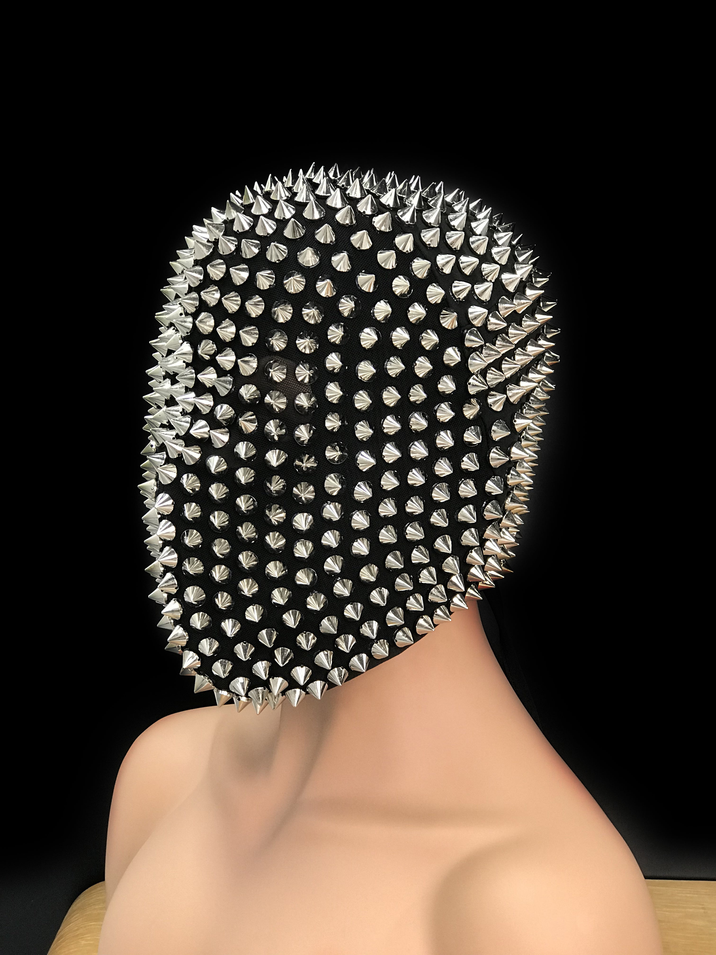 Wild Black Spiked Headpiece - Ideal for DJs, Live House Parties, Cosplay, Festivals - One Size