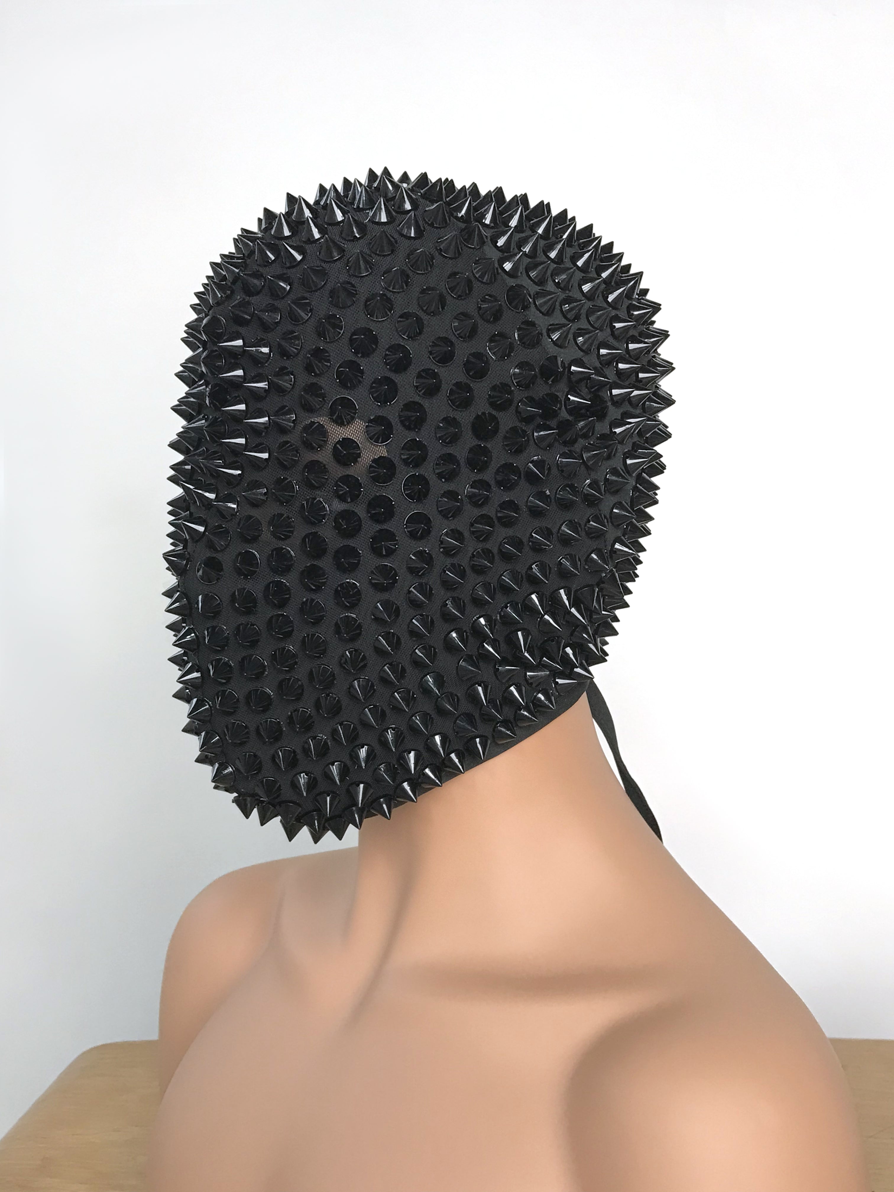 Wild Black Spiked Headpiece - Ideal for DJs, Live House Parties, Cosplay, Festivals - One Size