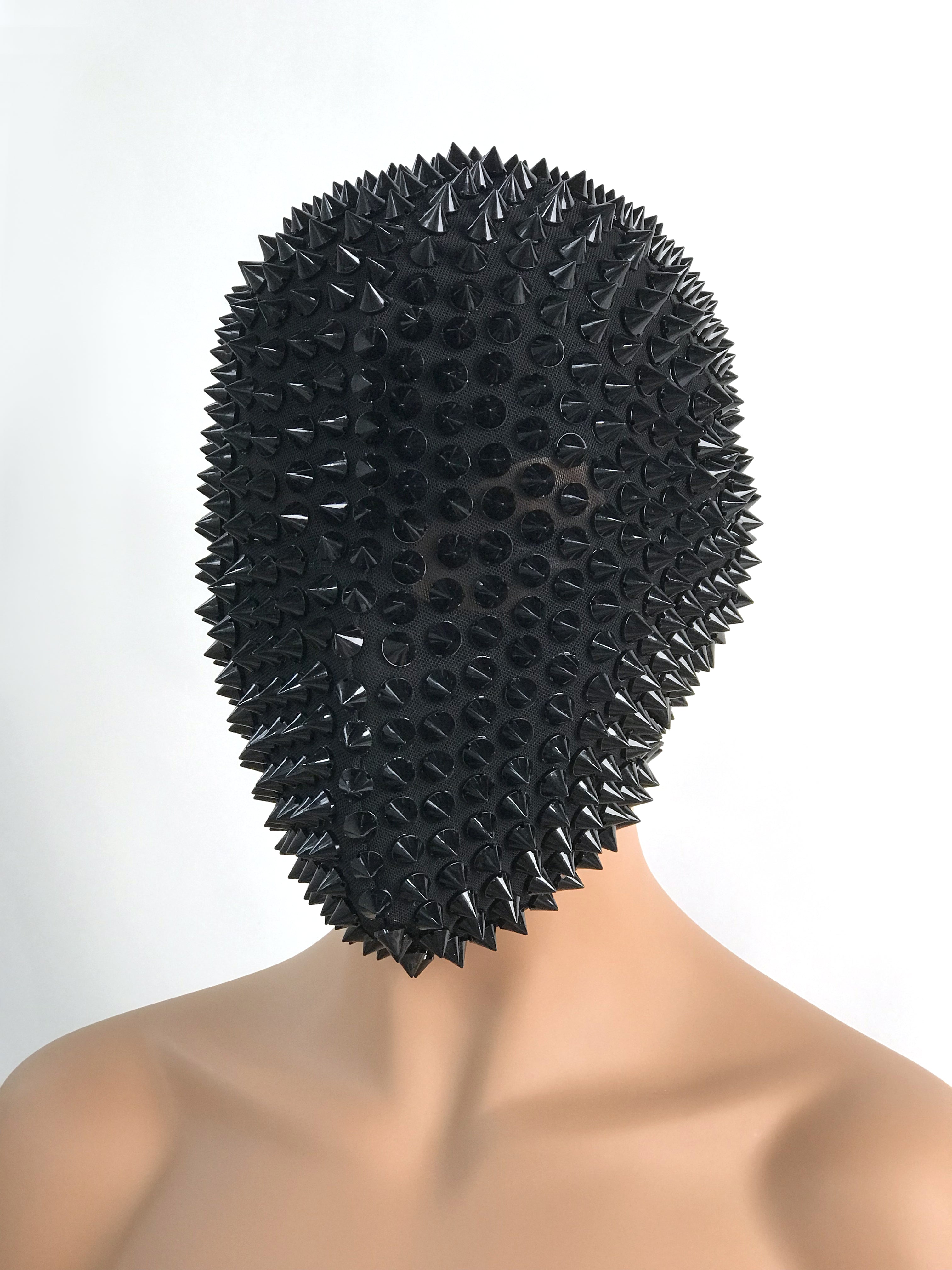 Wild Black Spiked Headpiece - Ideal for DJs, Live House Parties, Cosplay, Festivals - One Size