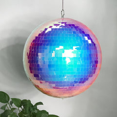 Iridescent Rainbow Disco Ball for Parties, Weddings, and Celebrations - Showstopping Decor