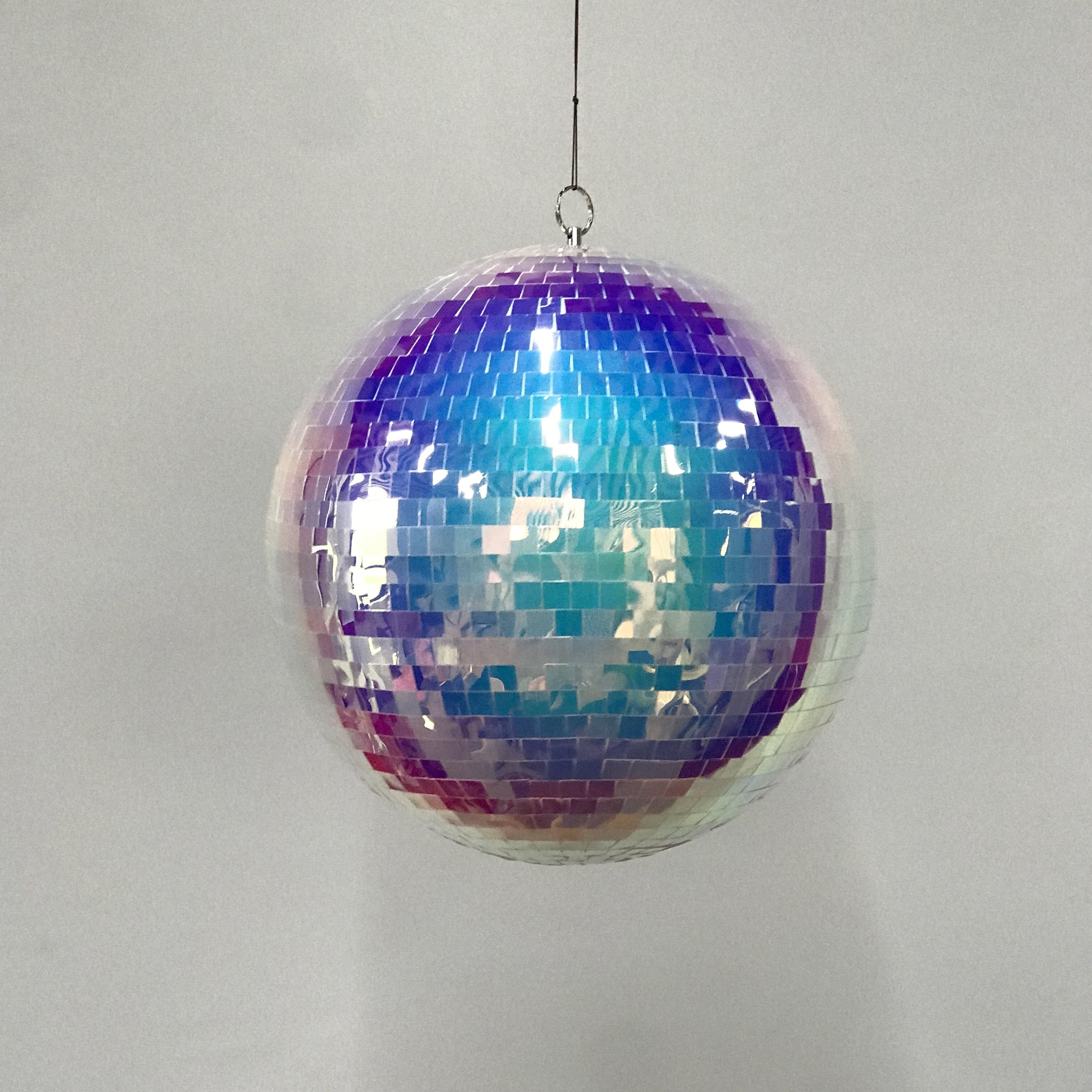 Iridescent Rainbow Disco Ball for Parties, Weddings, and Celebrations - Showstopping Decor