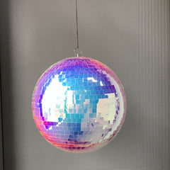 Iridescent Rainbow Disco Ball for Parties, Weddings, and Celebrations - Showstopping Decor