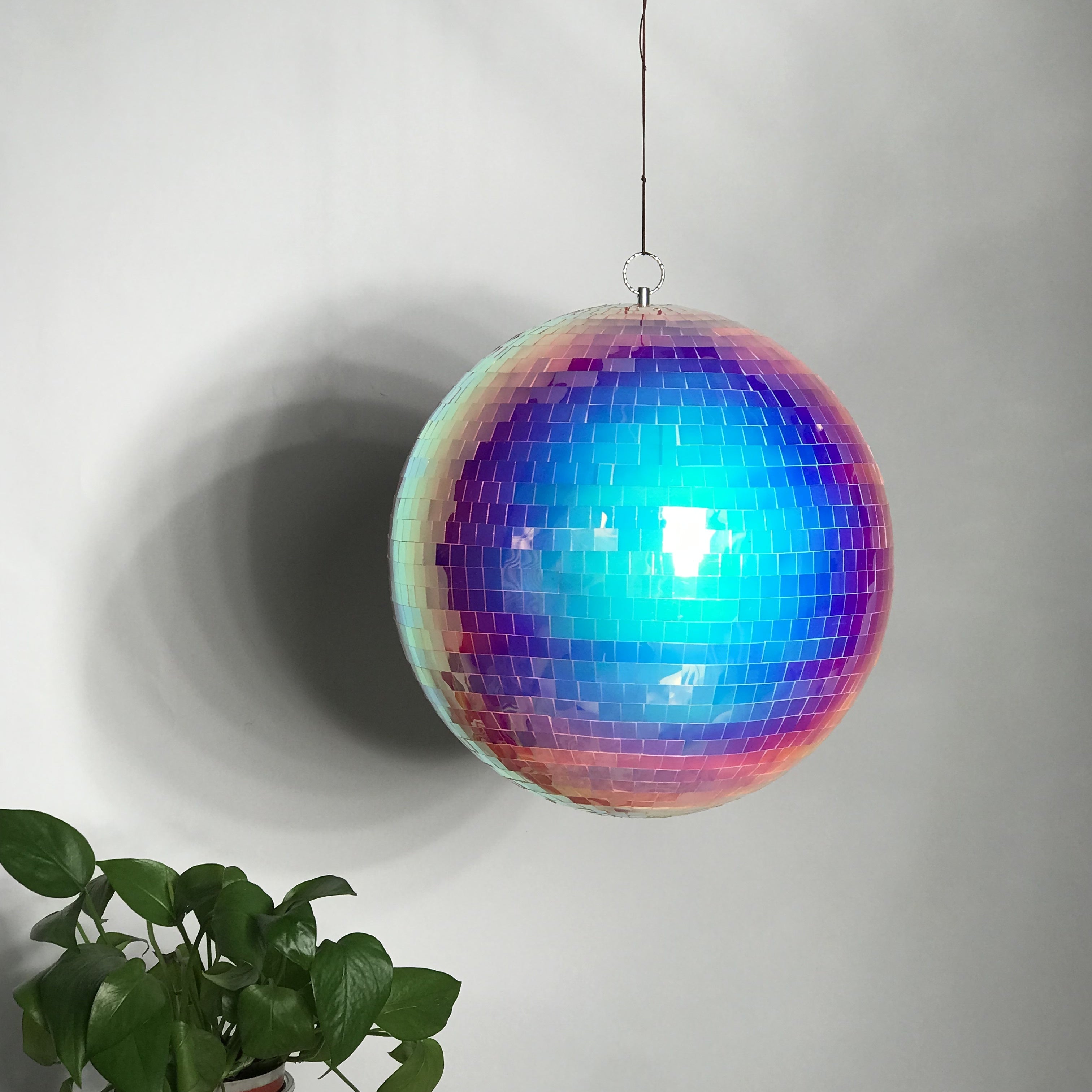 Iridescent Rainbow Disco Ball for Parties, Weddings, and Celebrations - Showstopping Decor