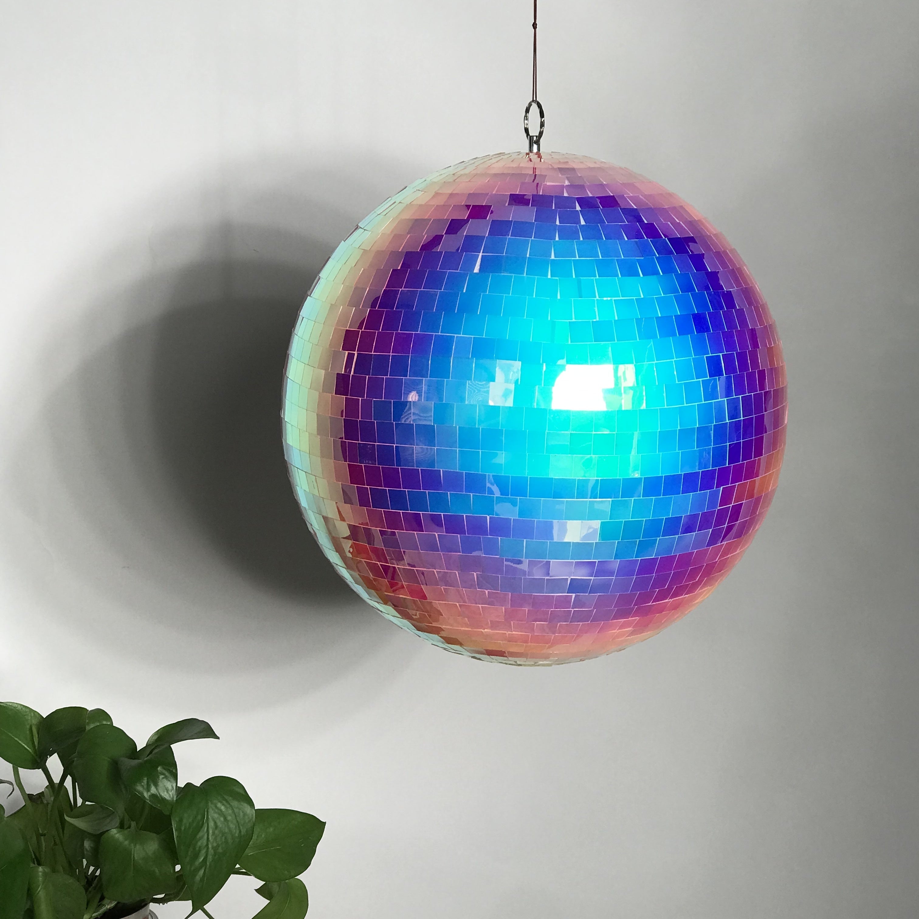 Iridescent Rainbow Disco Ball for Parties, Weddings, and Celebrations - Showstopping Decor