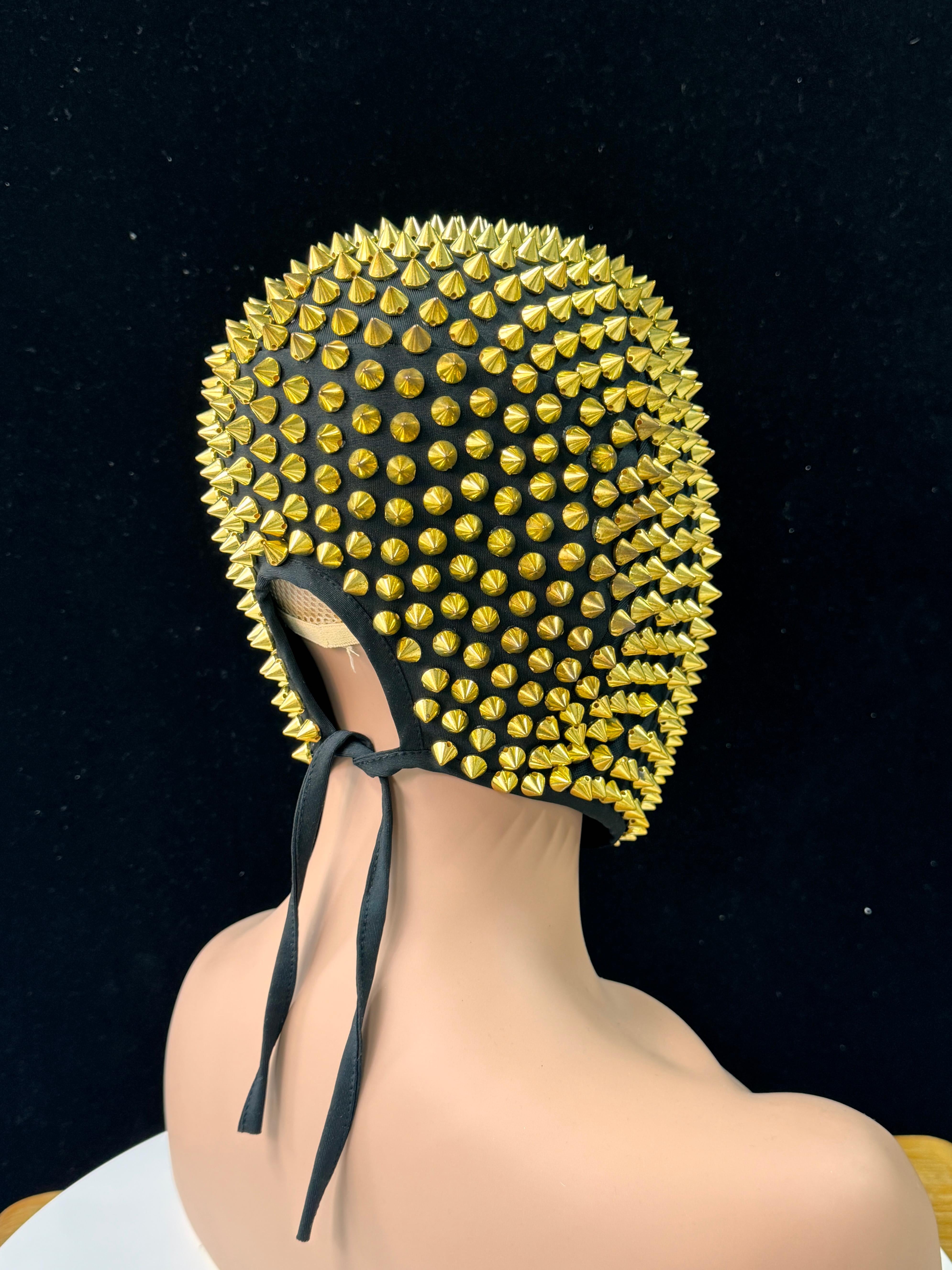 Wild Black Spiked Headpiece - Ideal for DJs, Live House Parties, Cosplay, Festivals - One Size