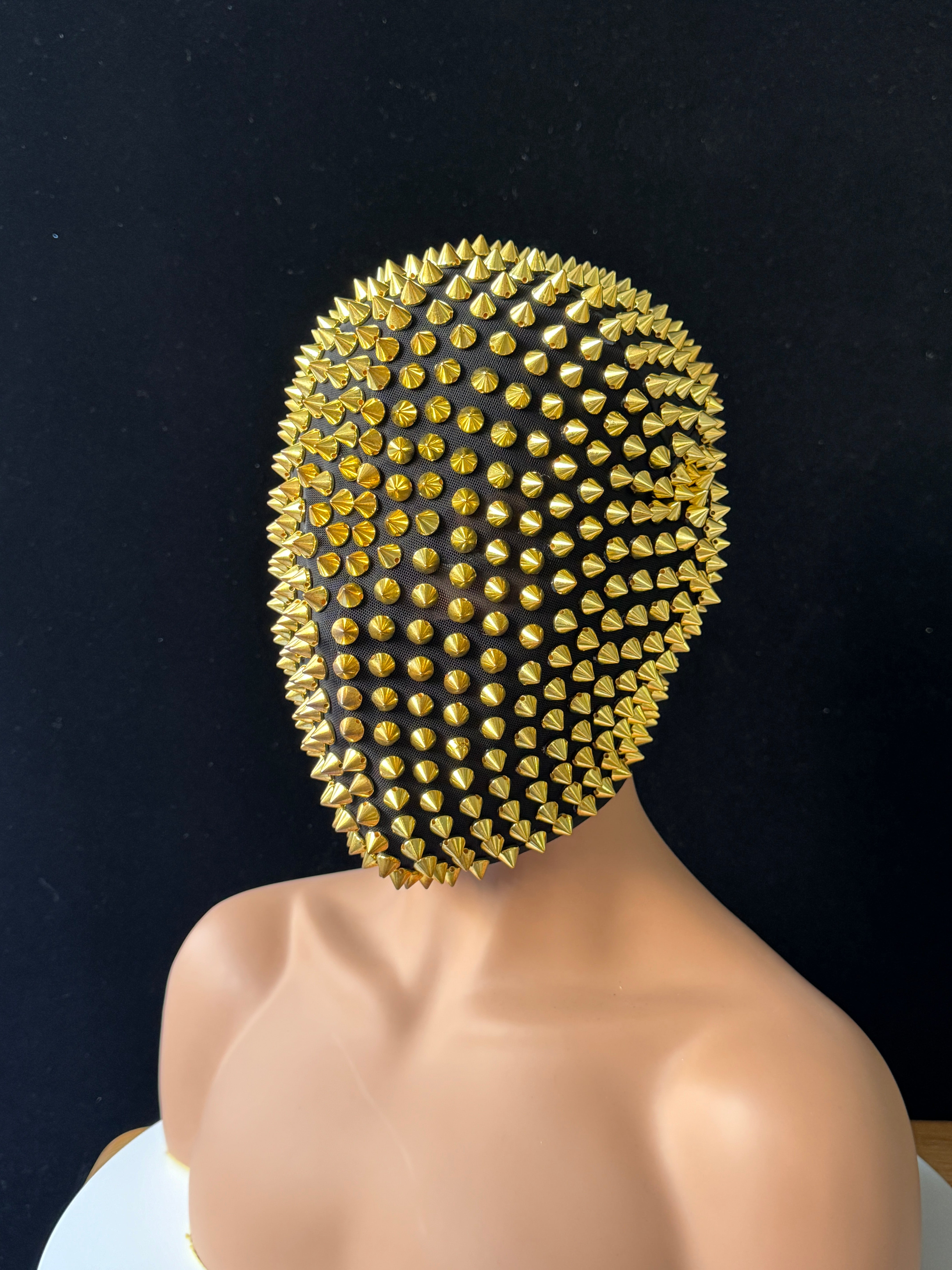 Wild Black Spiked Headpiece - Ideal for DJs, Live House Parties, Cosplay, Festivals - One Size