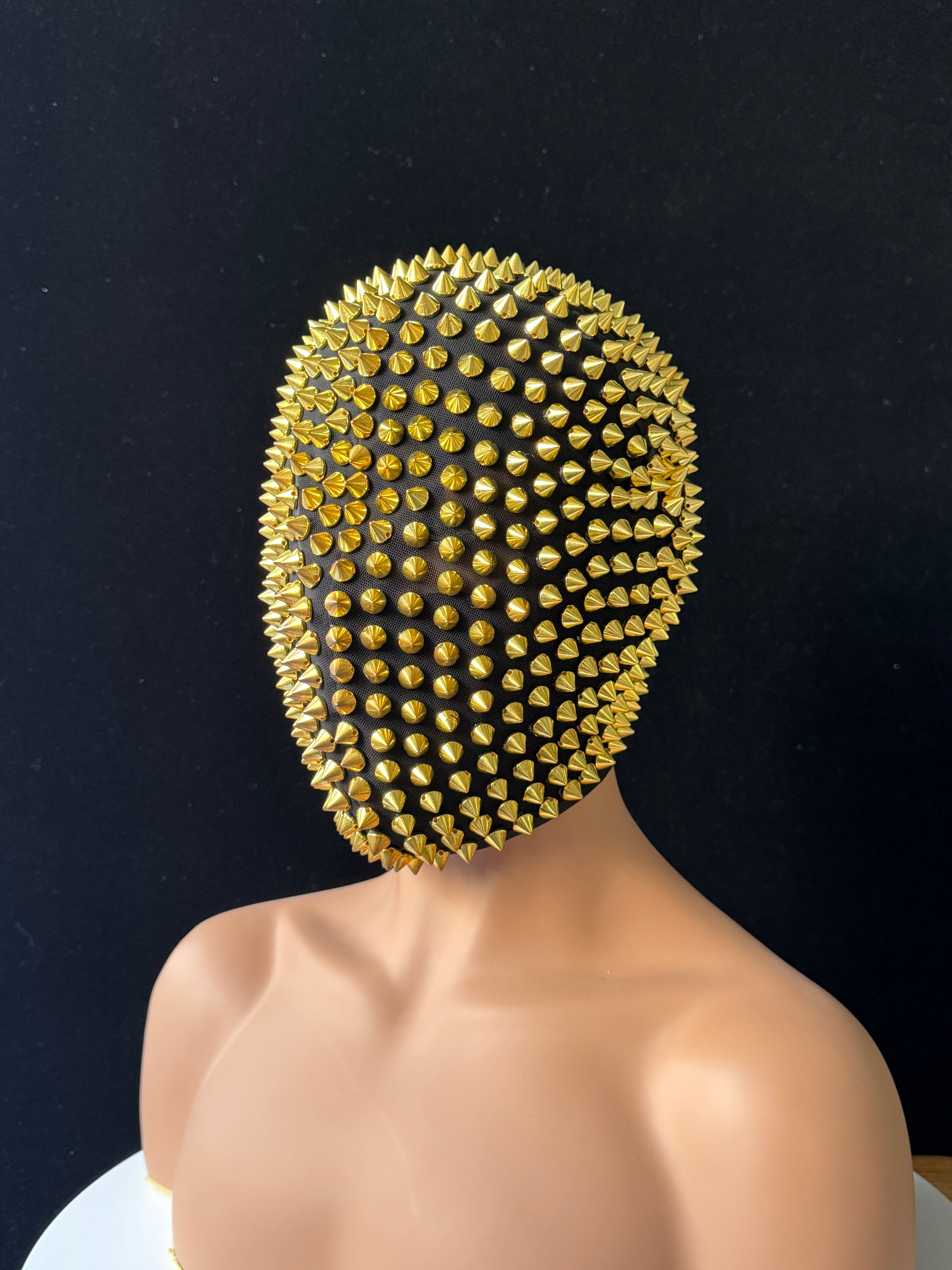 Wild Black Spiked Headpiece - Ideal for DJs, Live House Parties, Cosplay, Festivals - One Size
