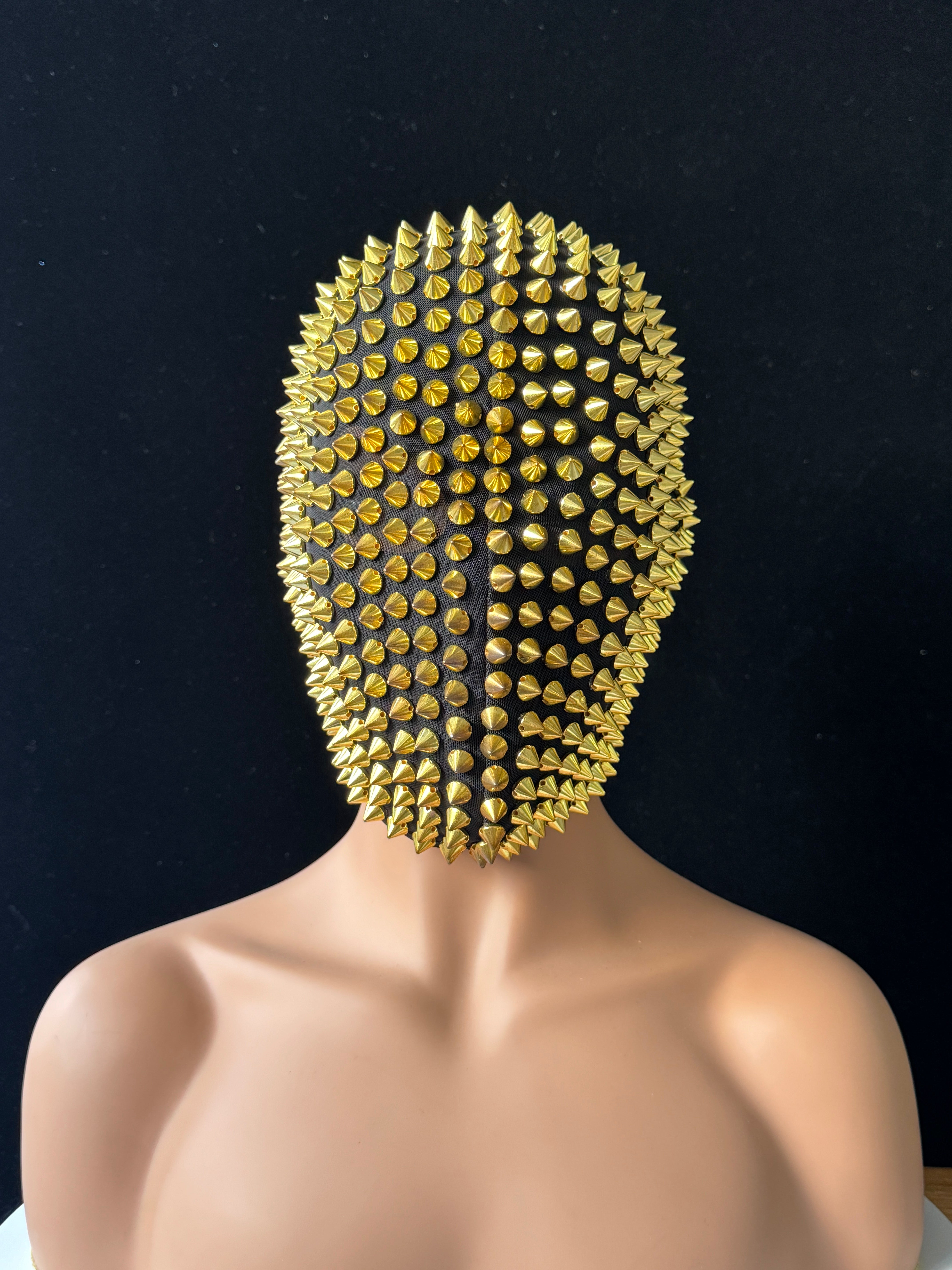 Wild Black Spiked Headpiece - Ideal for DJs, Live House Parties, Cosplay, Festivals - One Size
