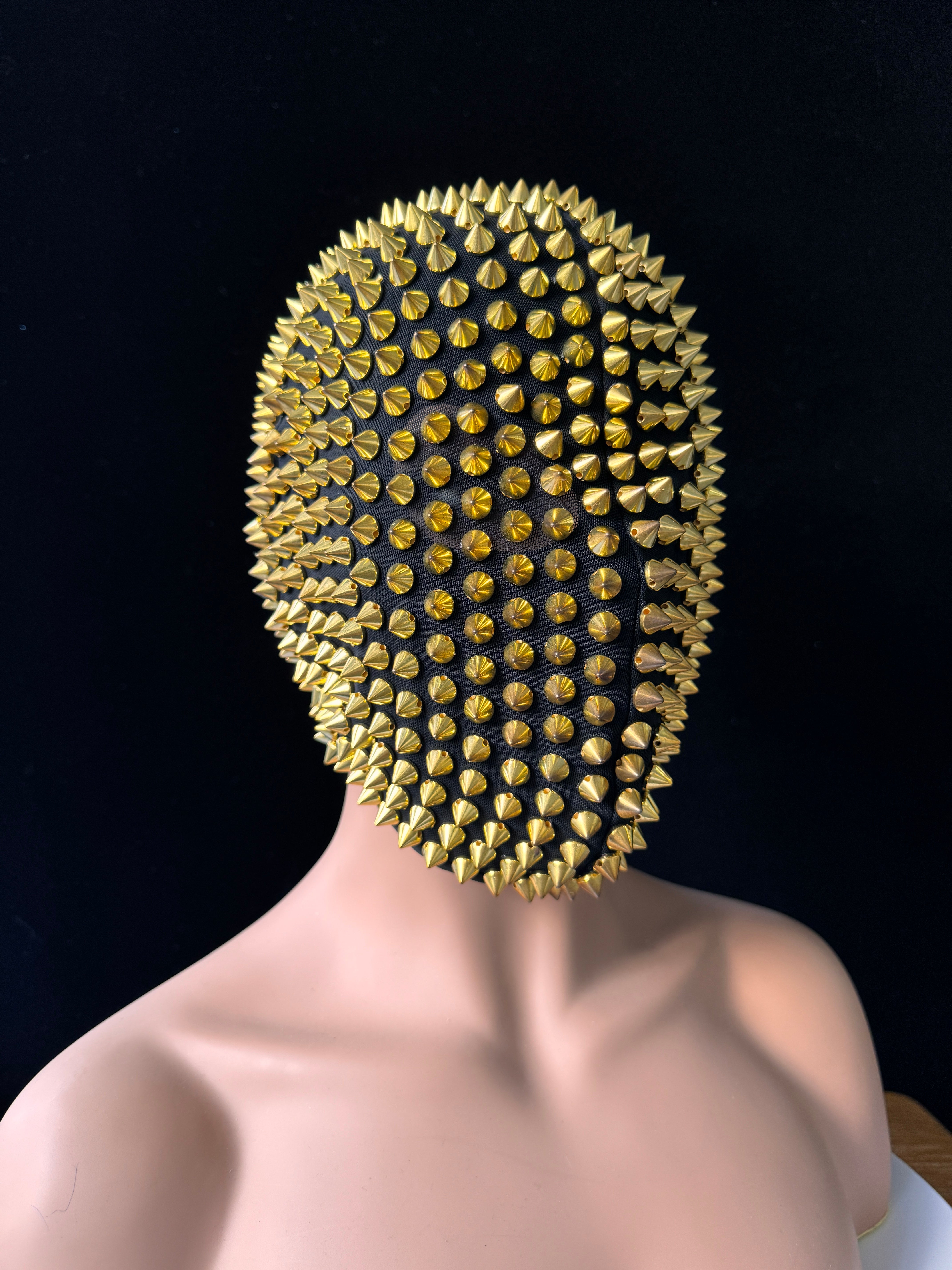 Wild Black Spiked Headpiece - Ideal for DJs, Live House Parties, Cosplay, Festivals - One Size